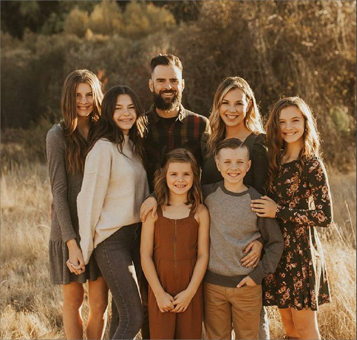 Ned Schaut with his family