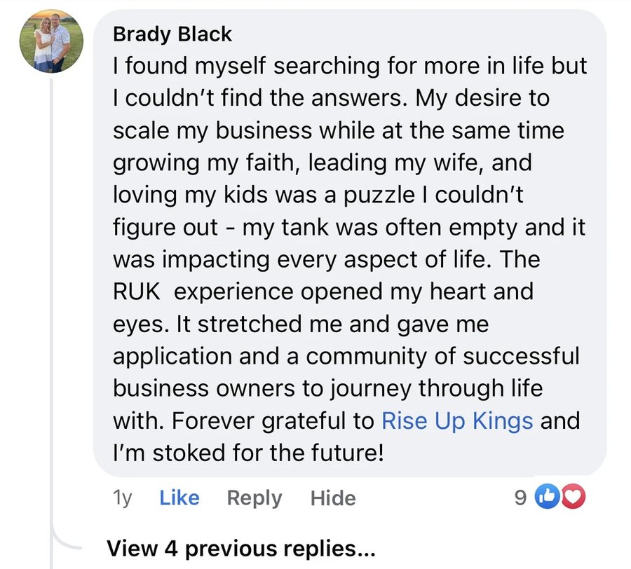 Facebook review from Brady Black
